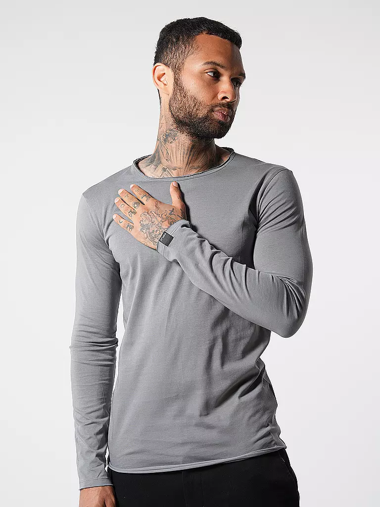 REPLAY Langarmshirt  hellgrau