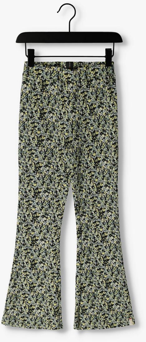 LOOXS zwarte looxs flared broek 10sixteen crincle floral flared pants