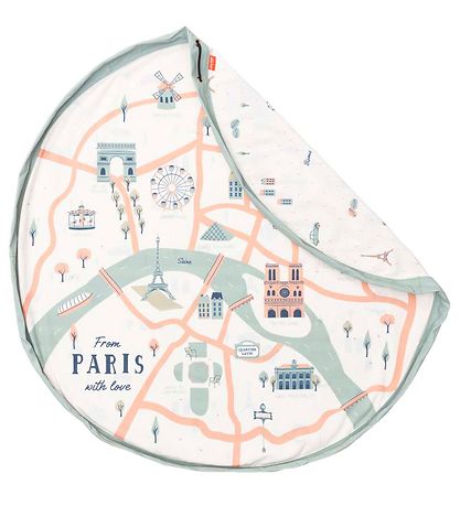 Play&Go Spielzeugteppich - Ø140 - Paris Karte