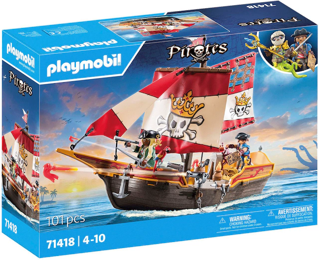 Playmobil® Konstruktions-Spielset »Piratenschiff (71418), Pirates« Made in Europe
