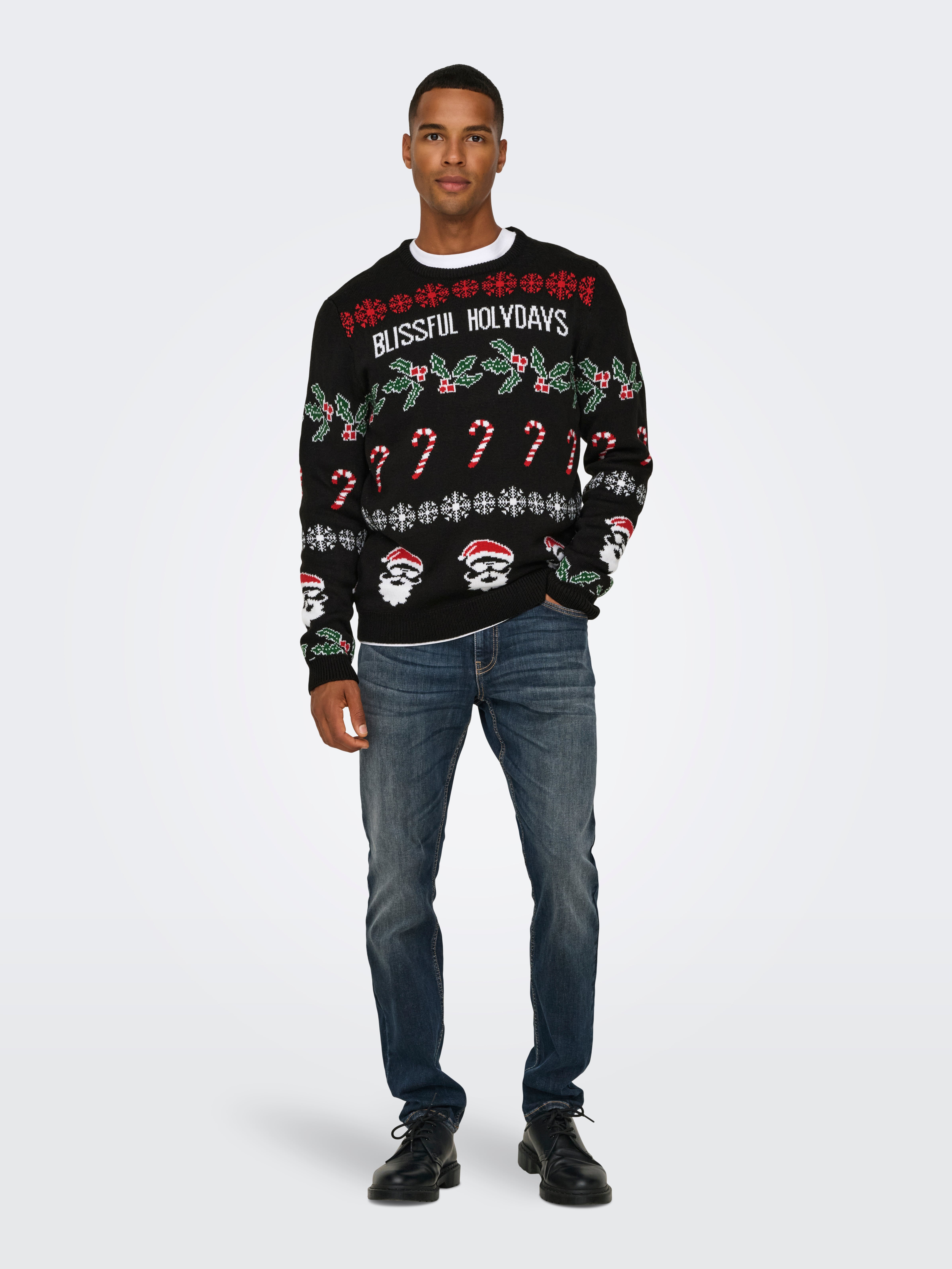 ONSXMAS Pullover Black