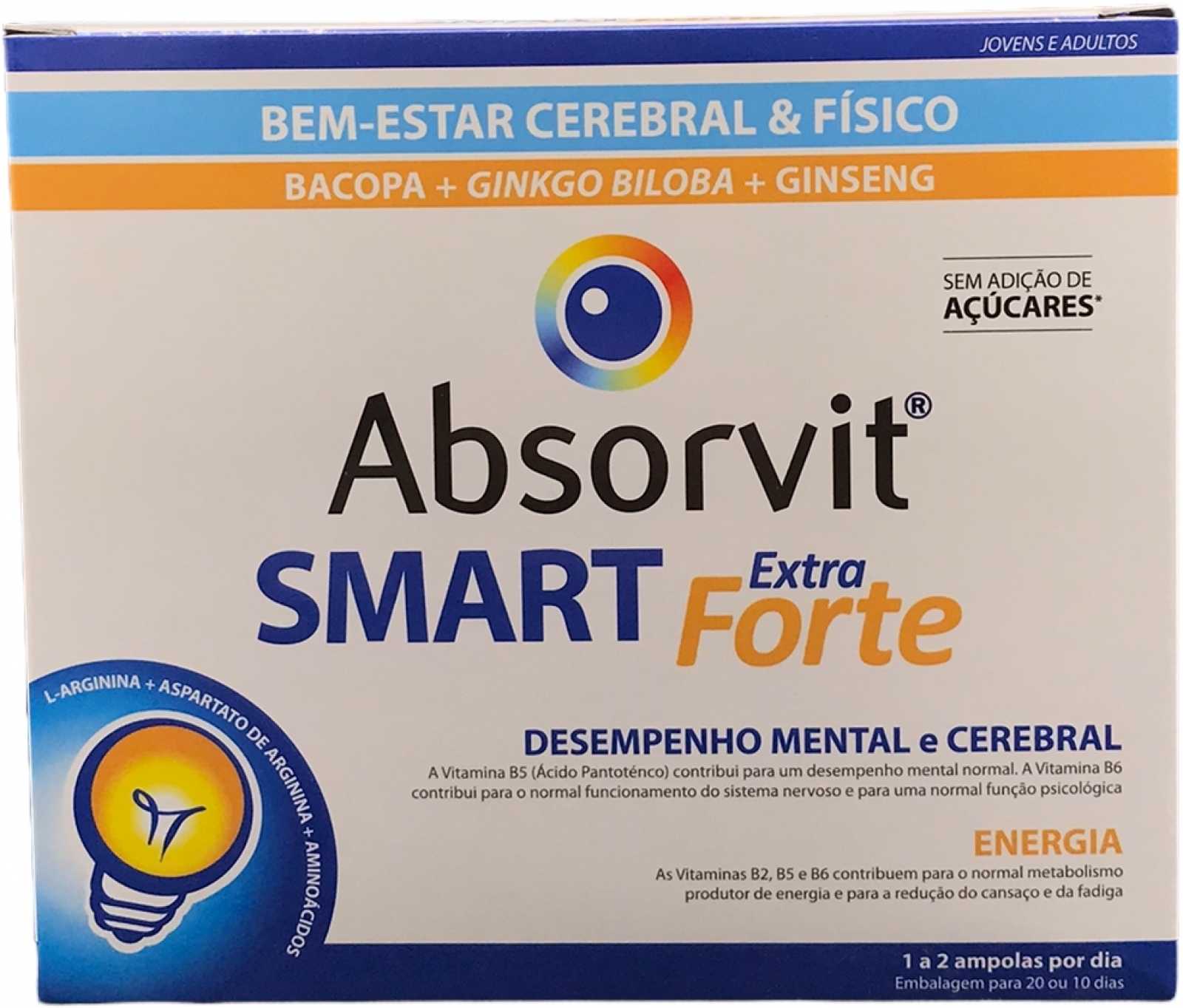 Absorbit Smart Extra Strength 20 ampolas