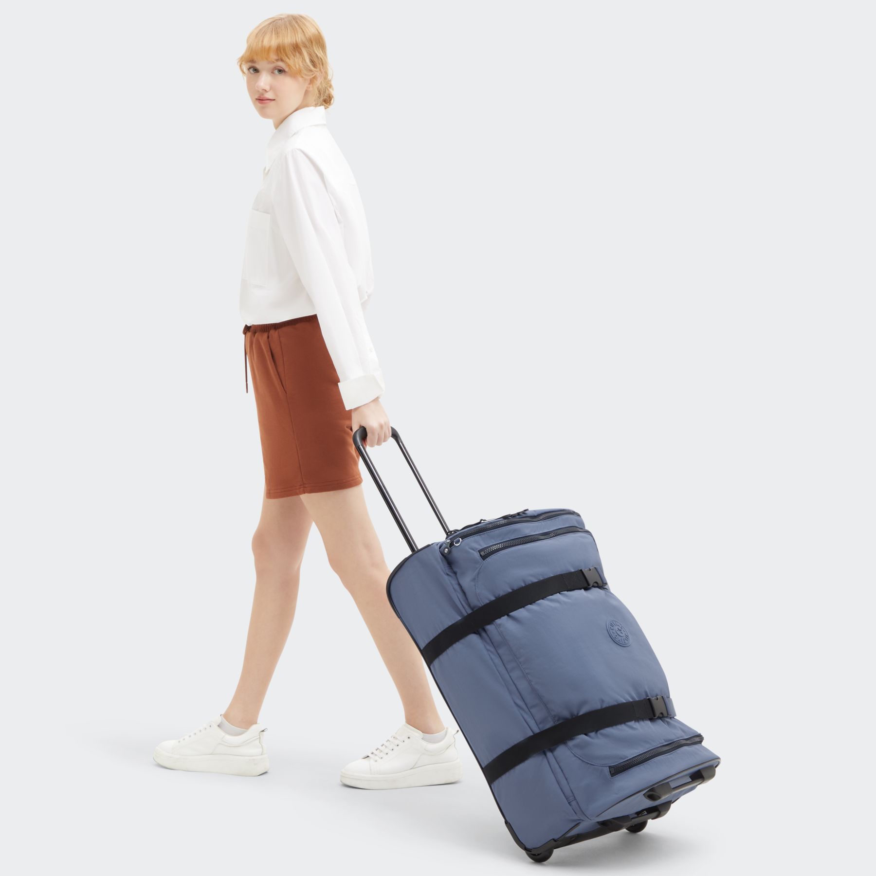 AVIANA M Valise à roulettes de taille moyenne avec sangles ajustables - Blue Lover