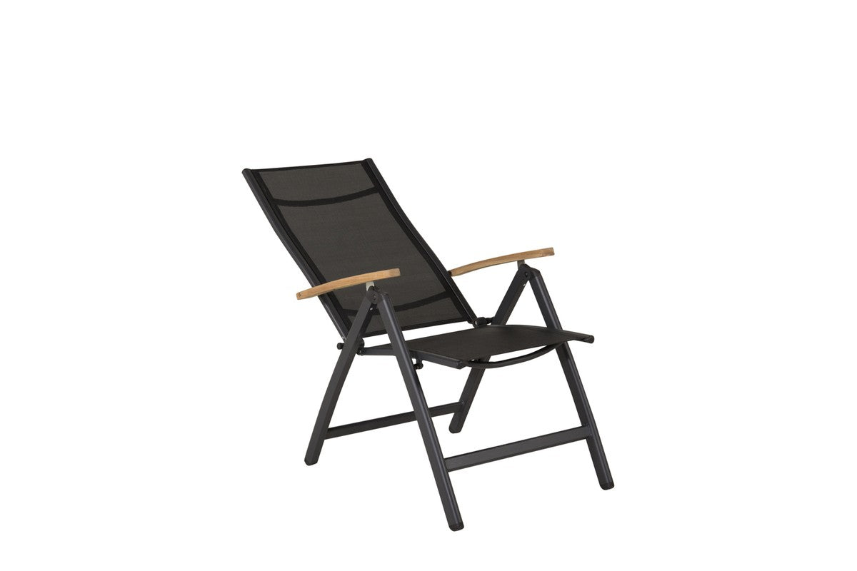 Castor Verstelbare Tuinstoel - Set van 2 - Zwart