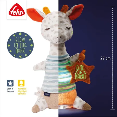 Fehn Nachtlicht Giraffe, Gute Nacht, 27 cm