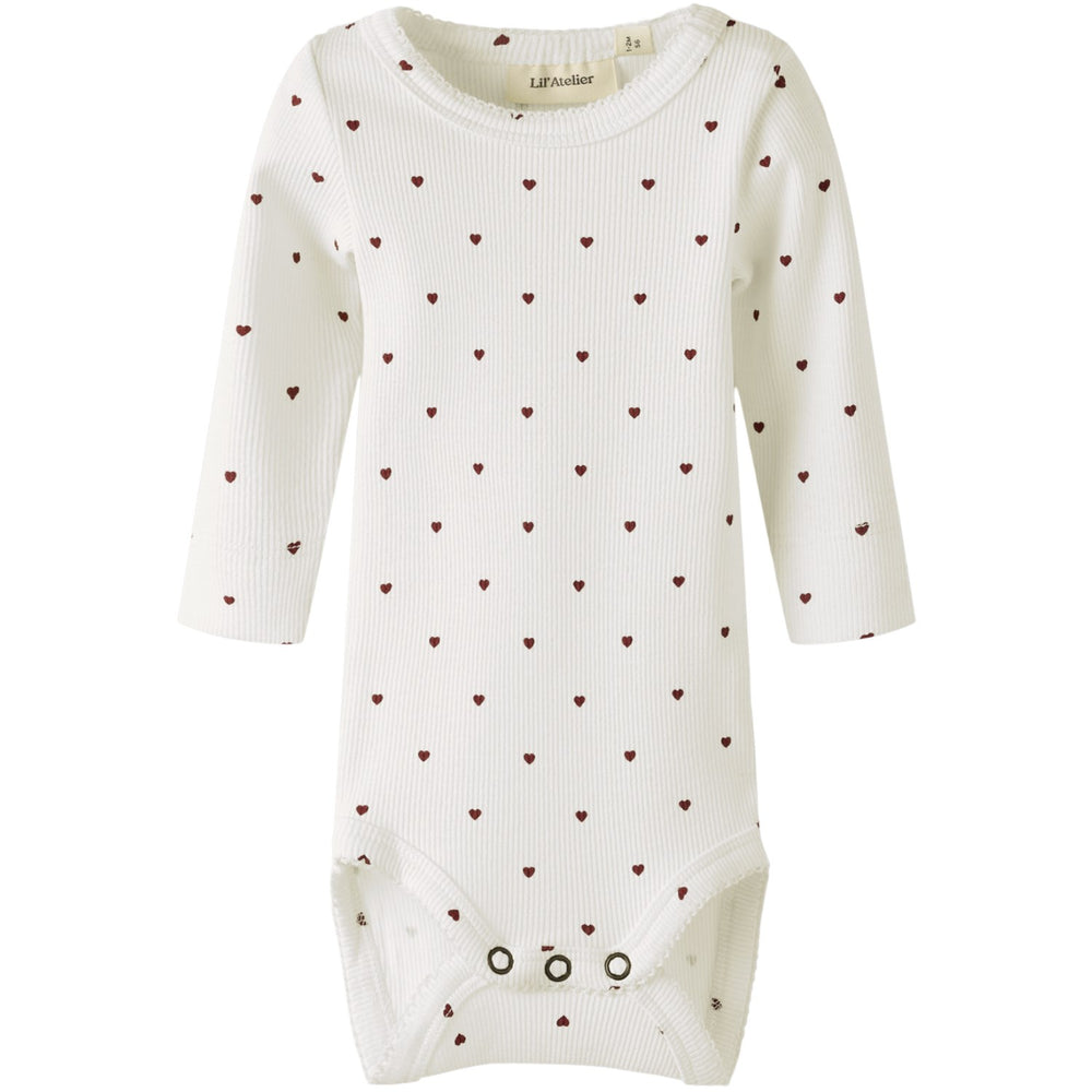 Køb Lil'Atelier Coconut Milk Heart Nbfgago Ls Slim Body Lil Noos