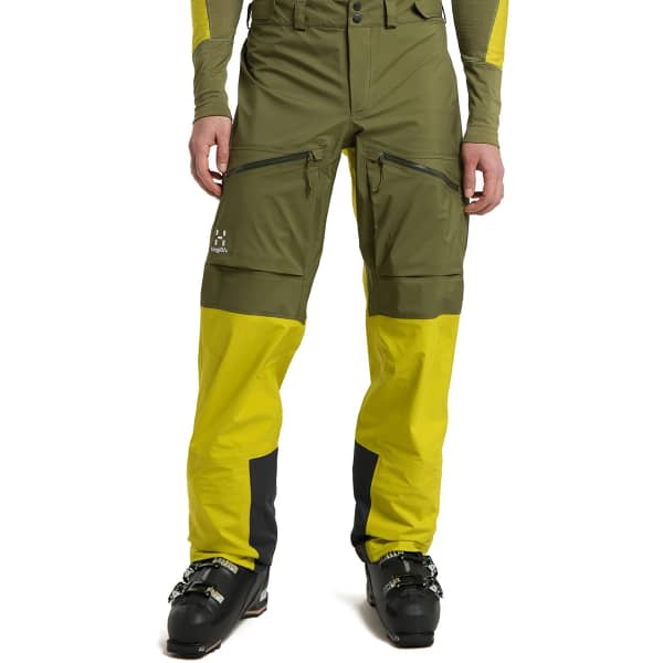 Pantalon ski de randonnée HAGLÖFS VASSI TOURING GORE-TEX PANT OLIVE GREEN/AURORA