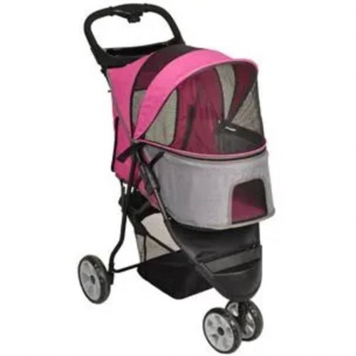 Carrinho de cachorro Kiara, rosa