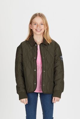 Svea Vattert Jakke, Army Green