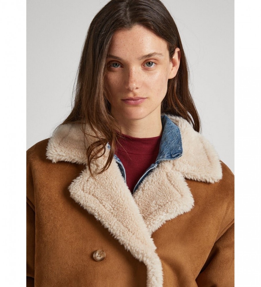 Casaco marrom rosa da Pepe Jeans
