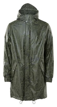 Parka Rains Long Quilted Camo Vert Kaki