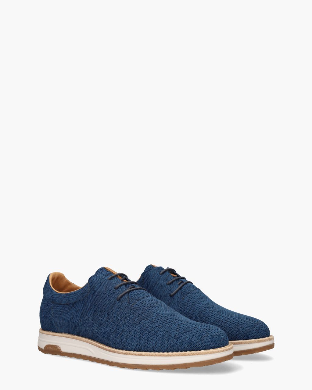 Rehab Nolan Knit Blauw Heren Veterschoenen