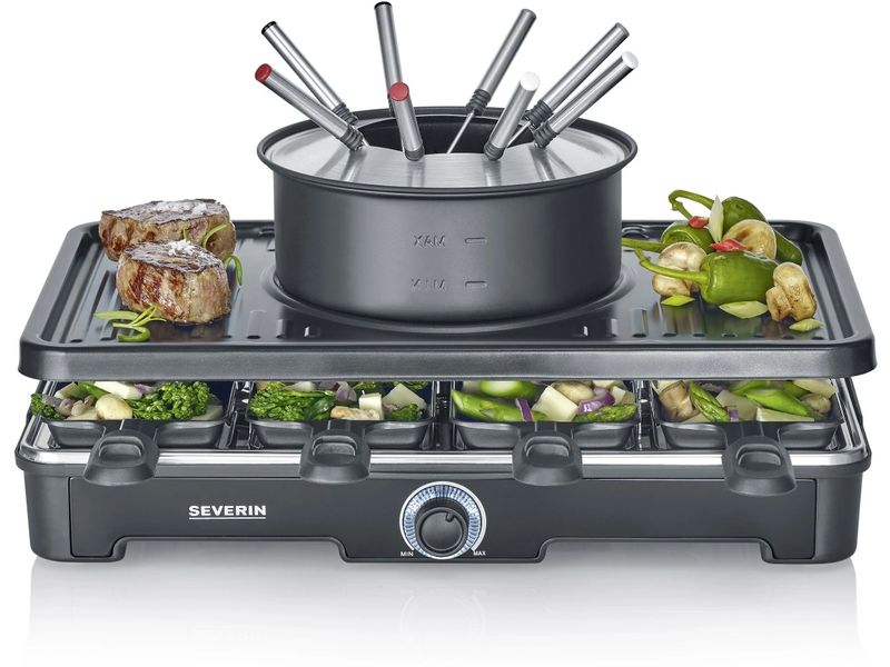 Severin Raclette-Kombination RG 2347 Raclette-Fondue Kombination