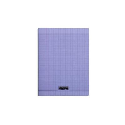 Calligraphe 8000 - Cahier polypro 24 x 32 cm - 192 pages - grands carreaux (Seyes) - violet
