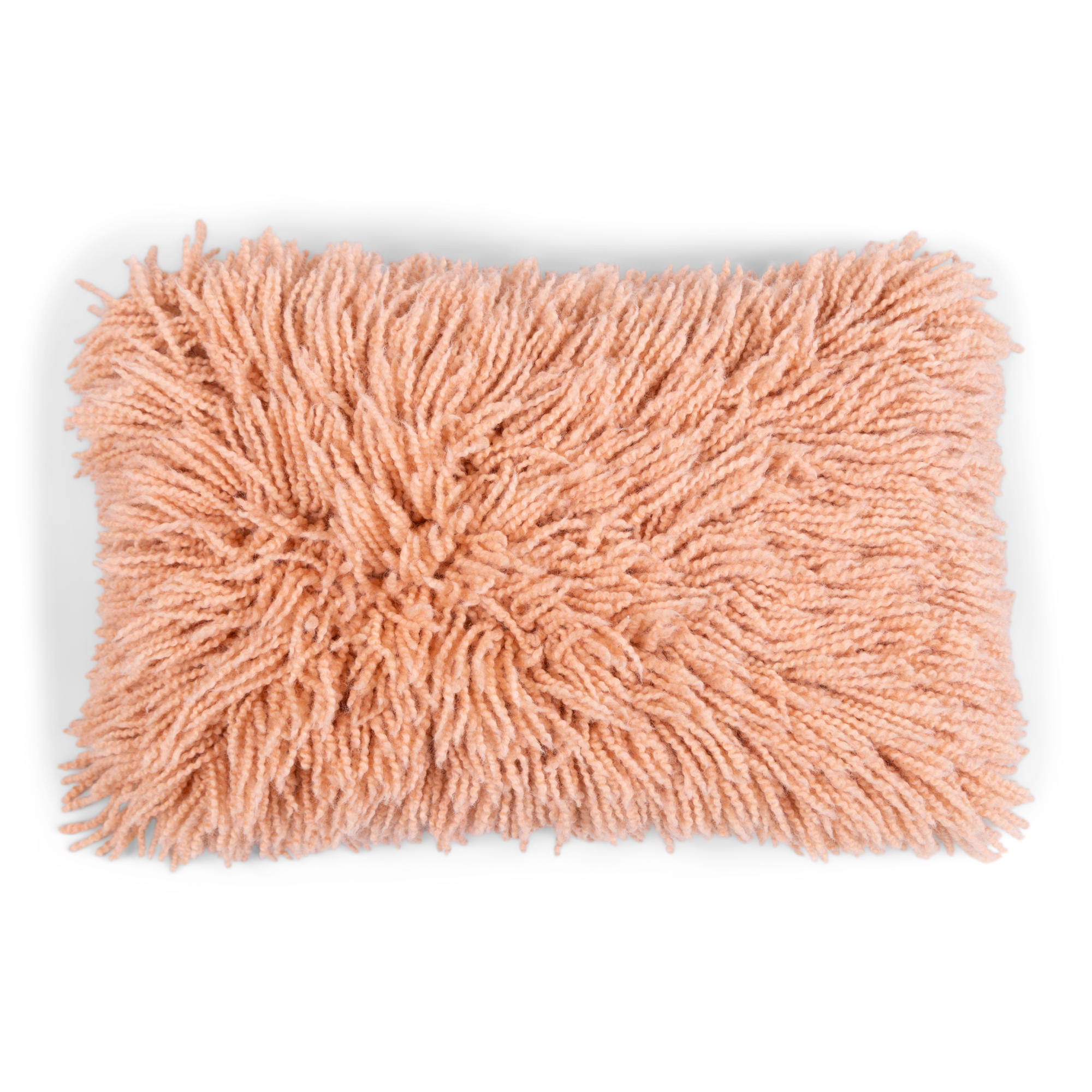Sierkussen Shaggy peach 35x55 cm