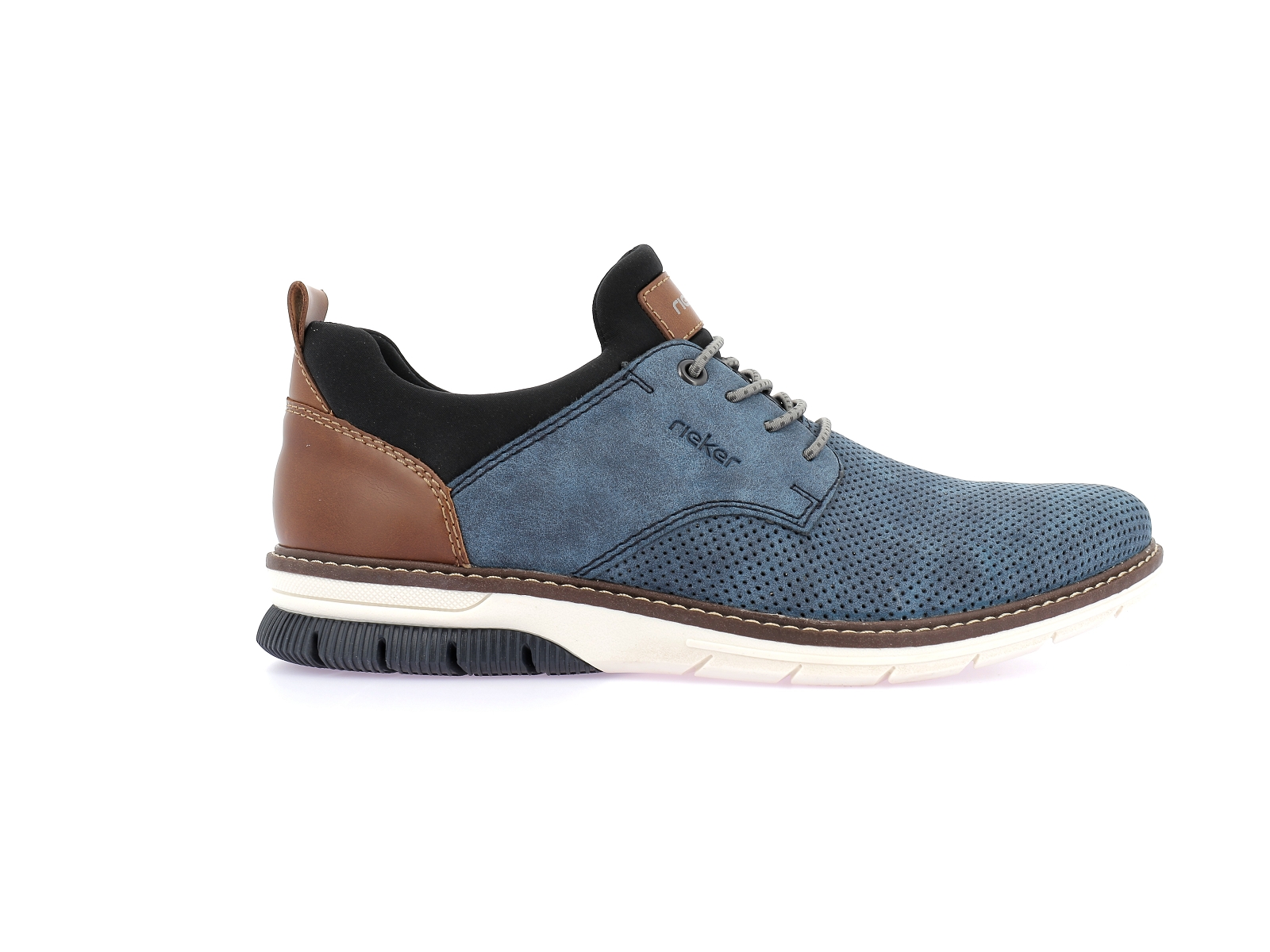 Rieker-14450 Synthétique Multi Bleu