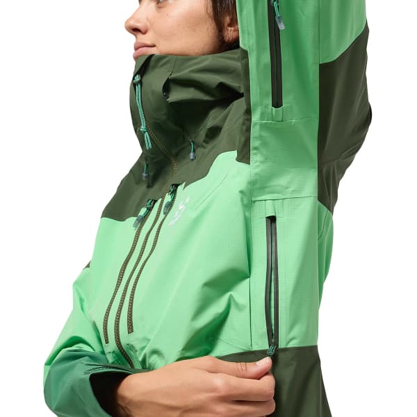 Veste alpinisme HAGLÖFS SPITZ GTX PRO JACKET W MINT STONE/SEAWEED GREEN