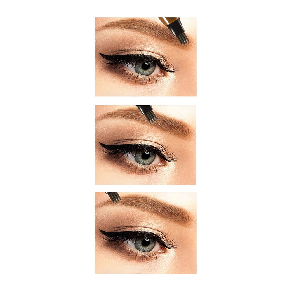 Wasserfester Augenbrauen Tattoo Stift - Grau / Braun