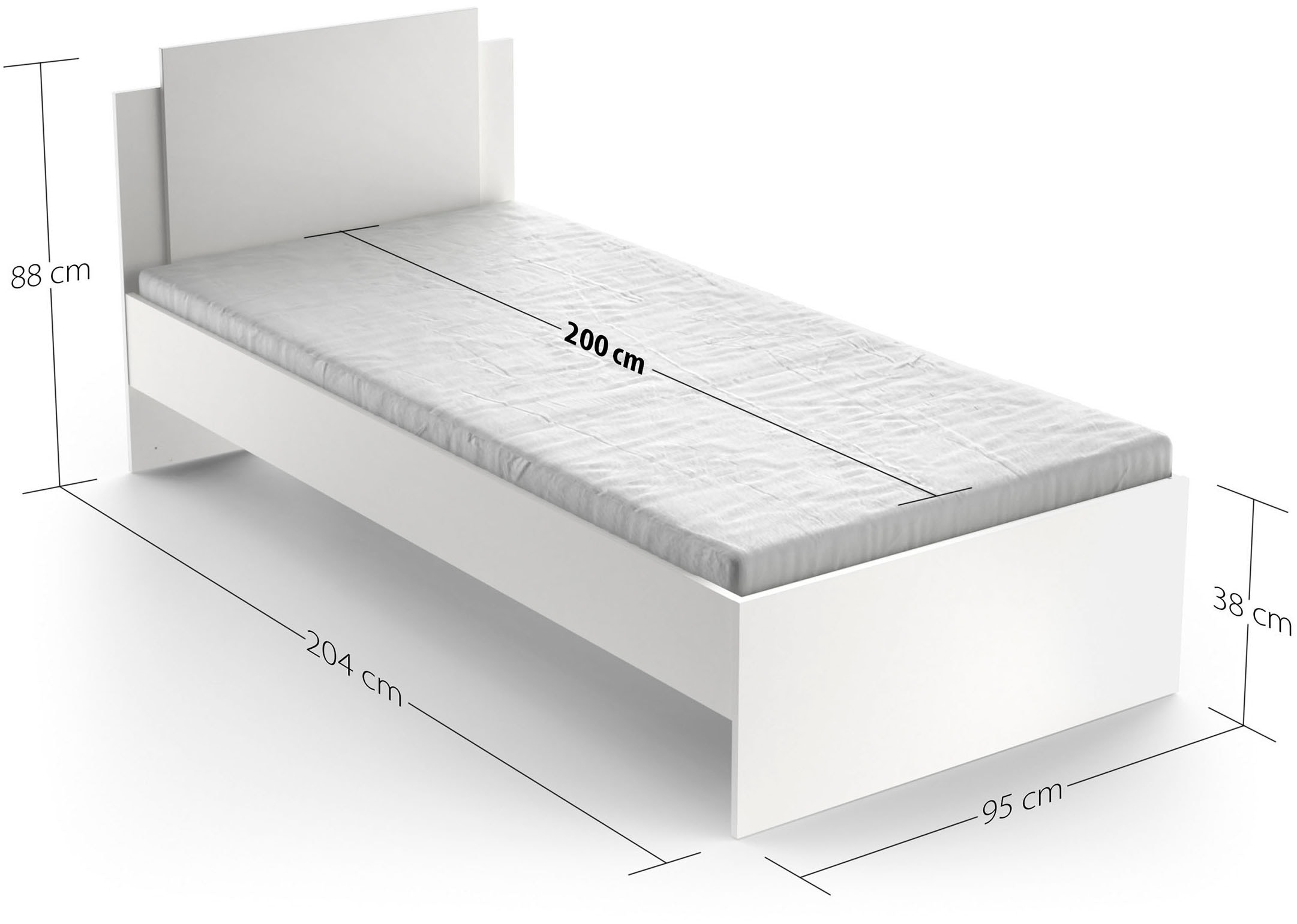 Demeyere GROUP Einzelbett »Life« optional mit Schublade für 2.Schlafplatz,stilvolles Design