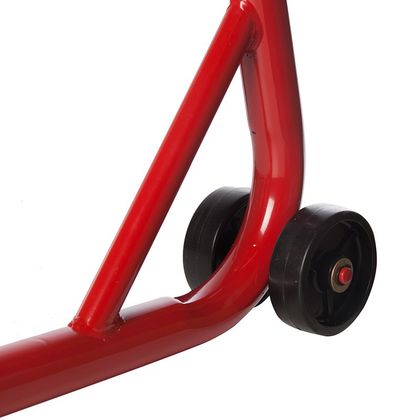 Béquille KOOROOM Arrière Rouge avec support en caoutchouc Universel - Rouge
