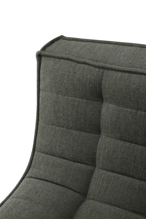 Ethnicraft N701 bank 2-zits Eco fabric Graphite