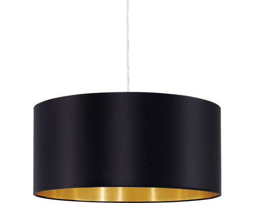 1-lamps hanglamp Ø 38 cm nikkel/mat/zwart
