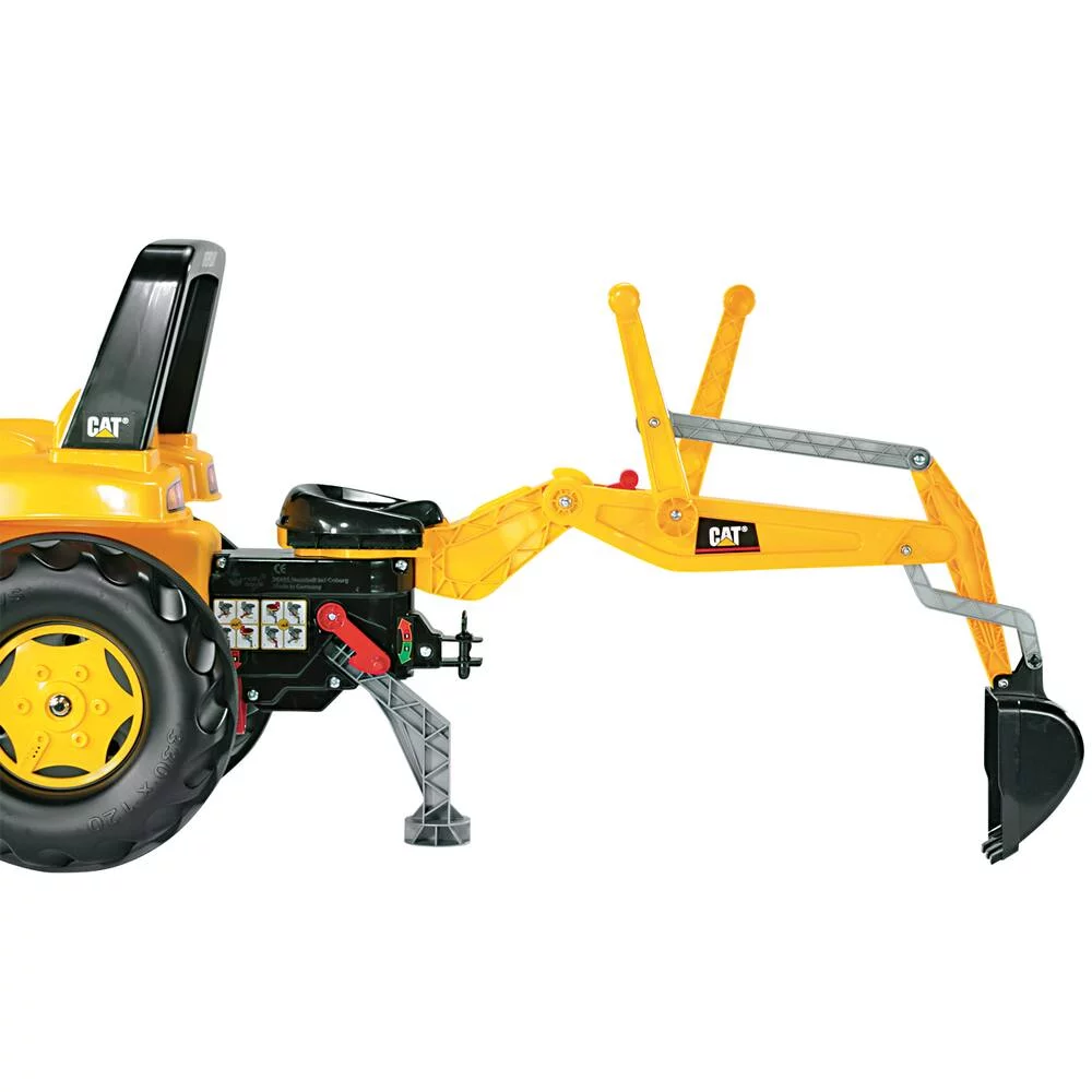 TRACTEUR A PEDALES CATERPILLAR + PELLE AVANT + EXCAVATRICE - ROLLYJUNIOR