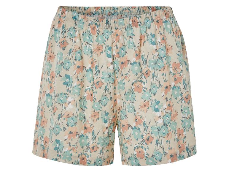 Korte linnen dames pyjama