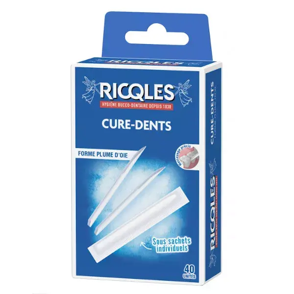 Palitos de dente Ricqles, 40 unidades
