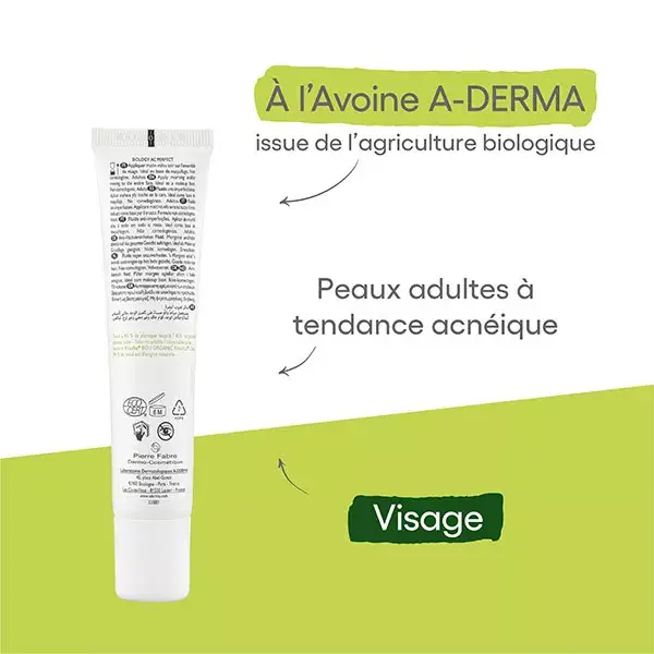 A-Derma Biology AC Perfect Fluido Anti-Imperfeições e Anti-Marcas 40ml