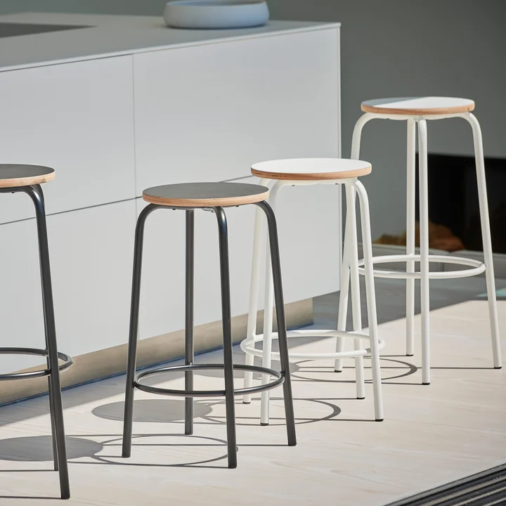 Jan Kurtz - Paris Barhocker H 75 cm, weiss