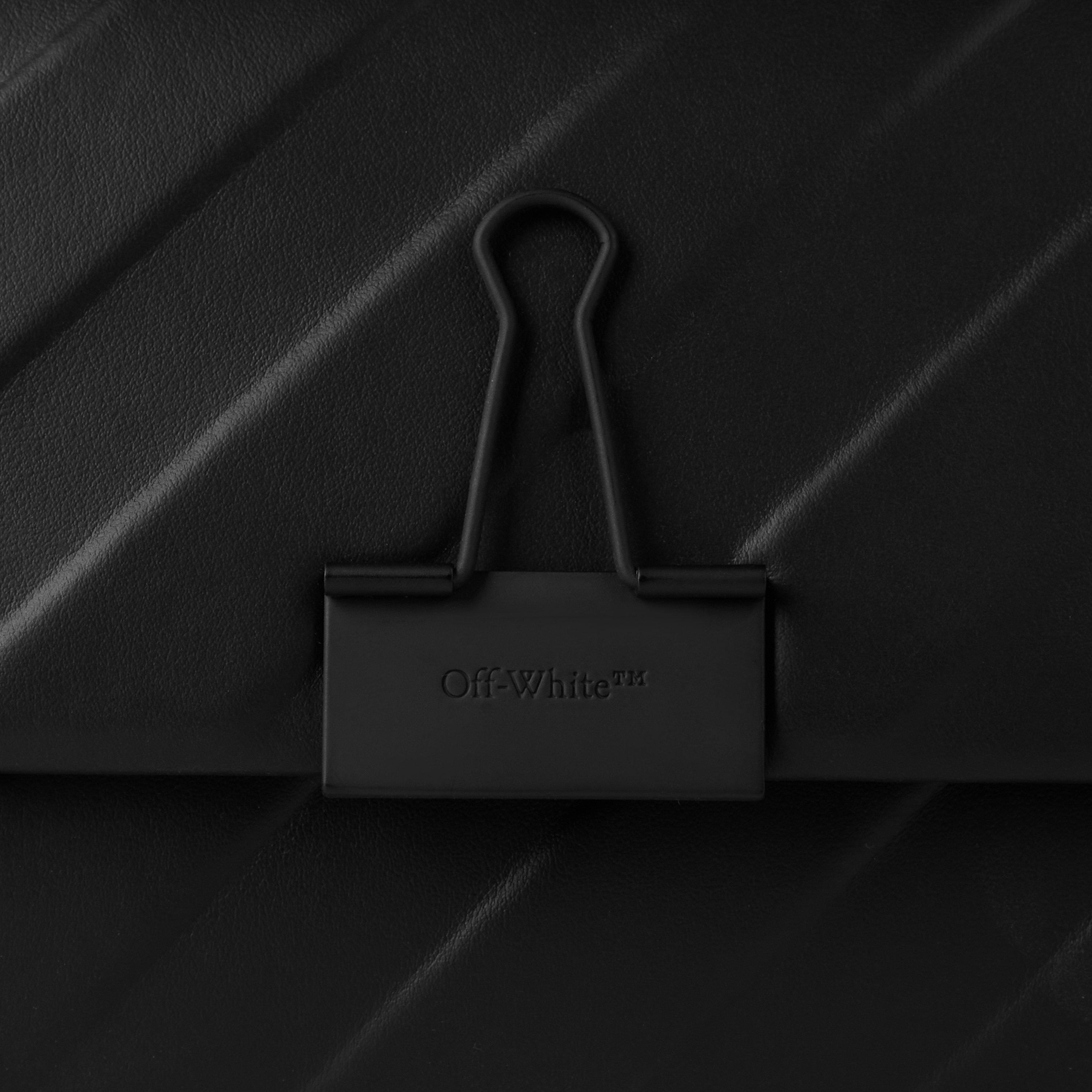 Off White Clipper Embossed Diagonal Wallet