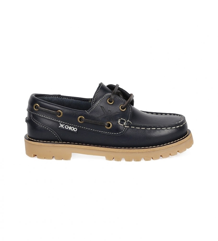 Chiko10 Nuticos couro infantil 01 azul marinho