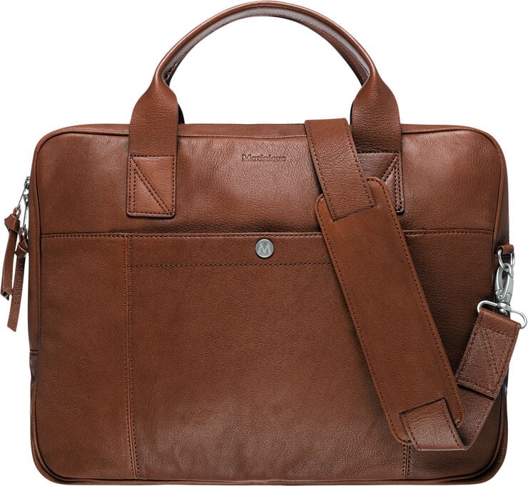 Matinique CommuterMA L Leather Bag Cognac