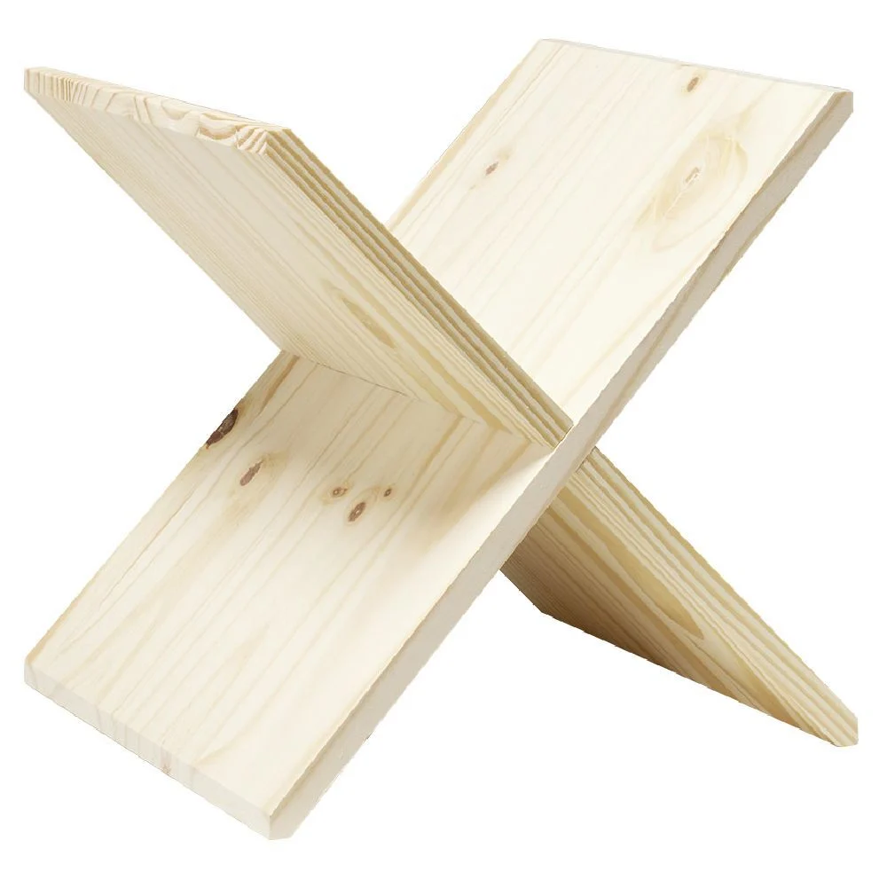 Croisillon Box Cube pin massif naturel
