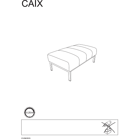 Caix puf - beige