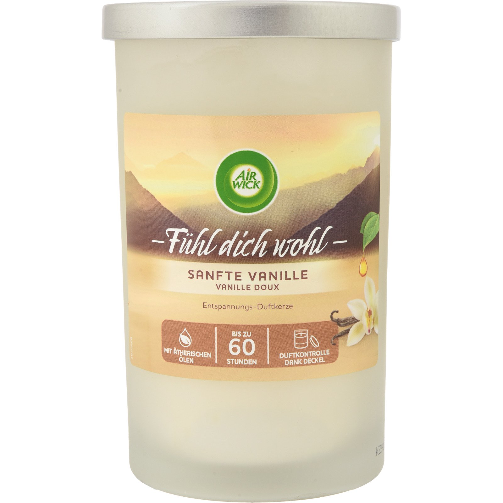 Airwick Duftkerze im Glas sanfte Vanille, 310 g