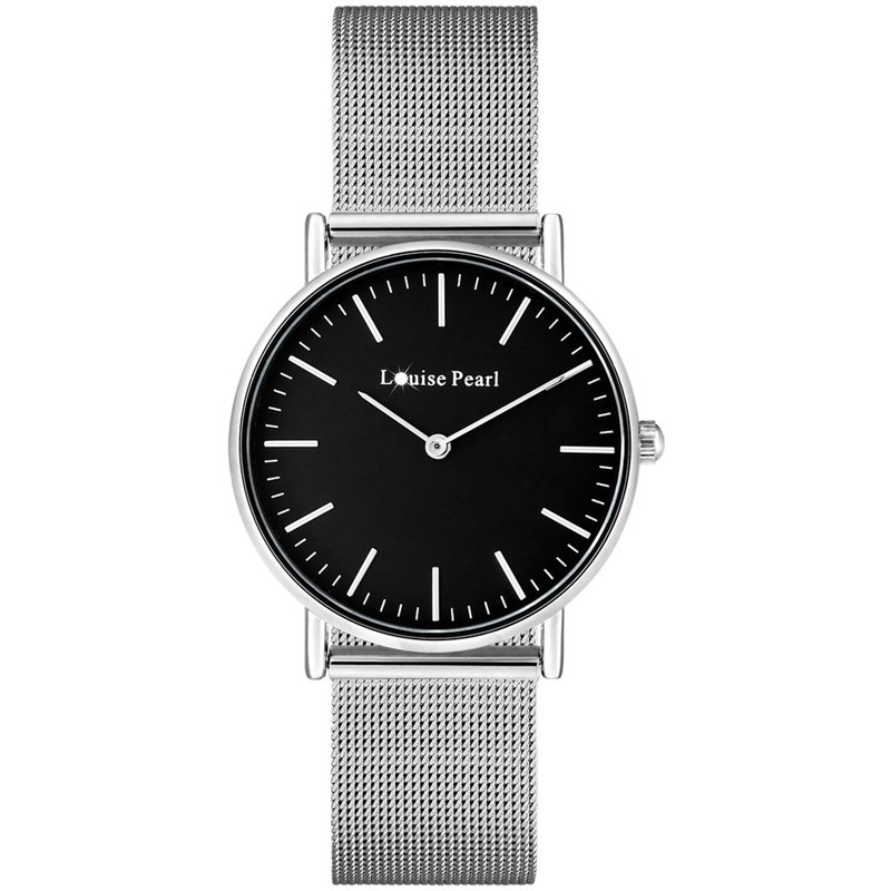 Montre Femme LOUISE PEARL Ornée de Cristaux Swarovski bracelet Acier Argenté