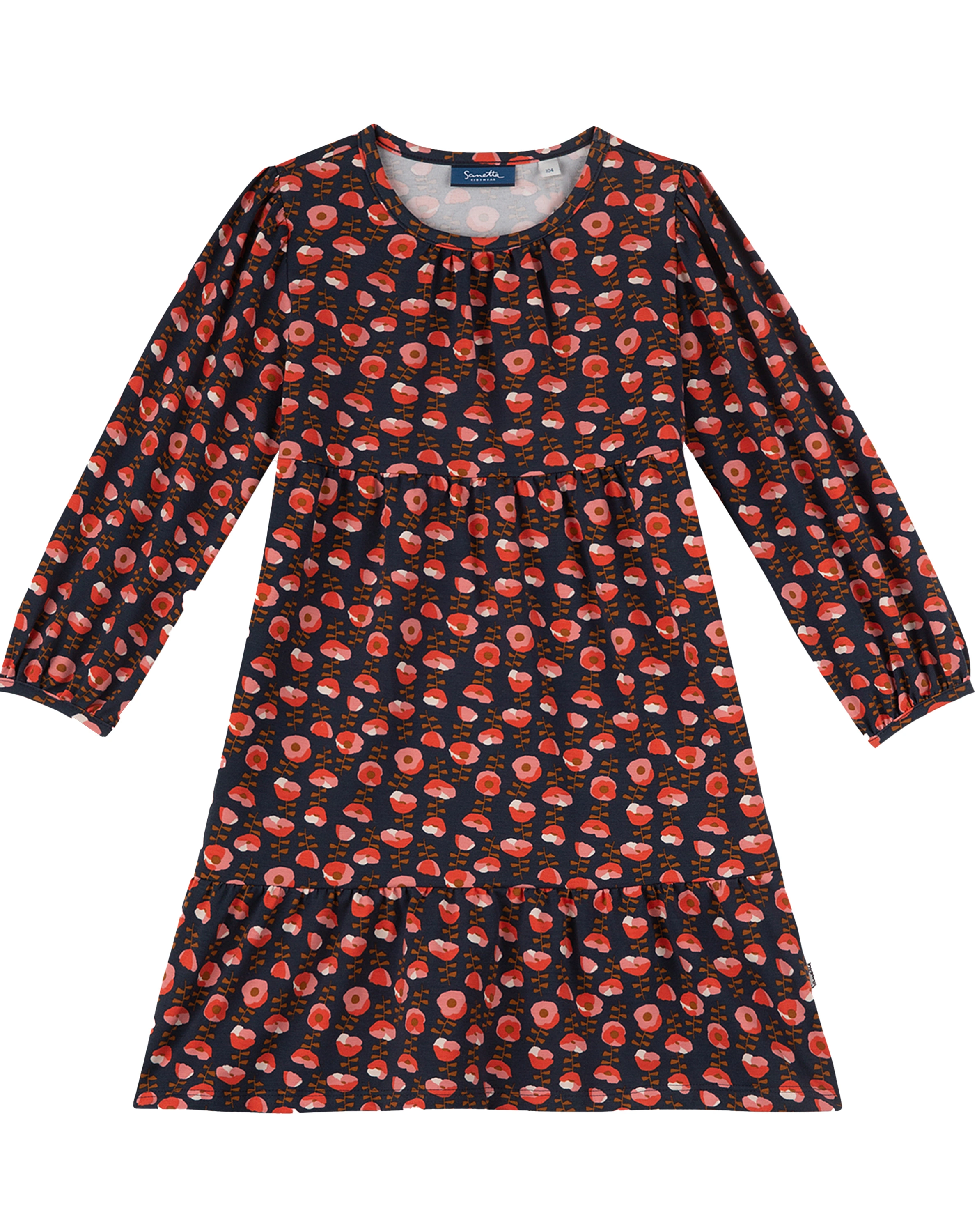 Kleid BLU VELVET AOP in blau