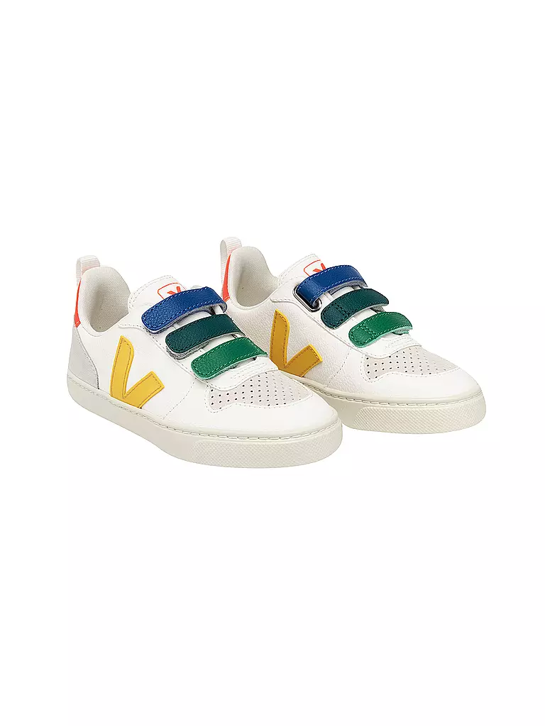 VEJA Kinder Sneaker V-10 weiss