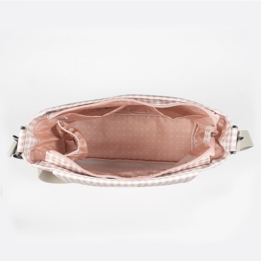 Walking Mum Wickeltasche I Love Vichy Rosa