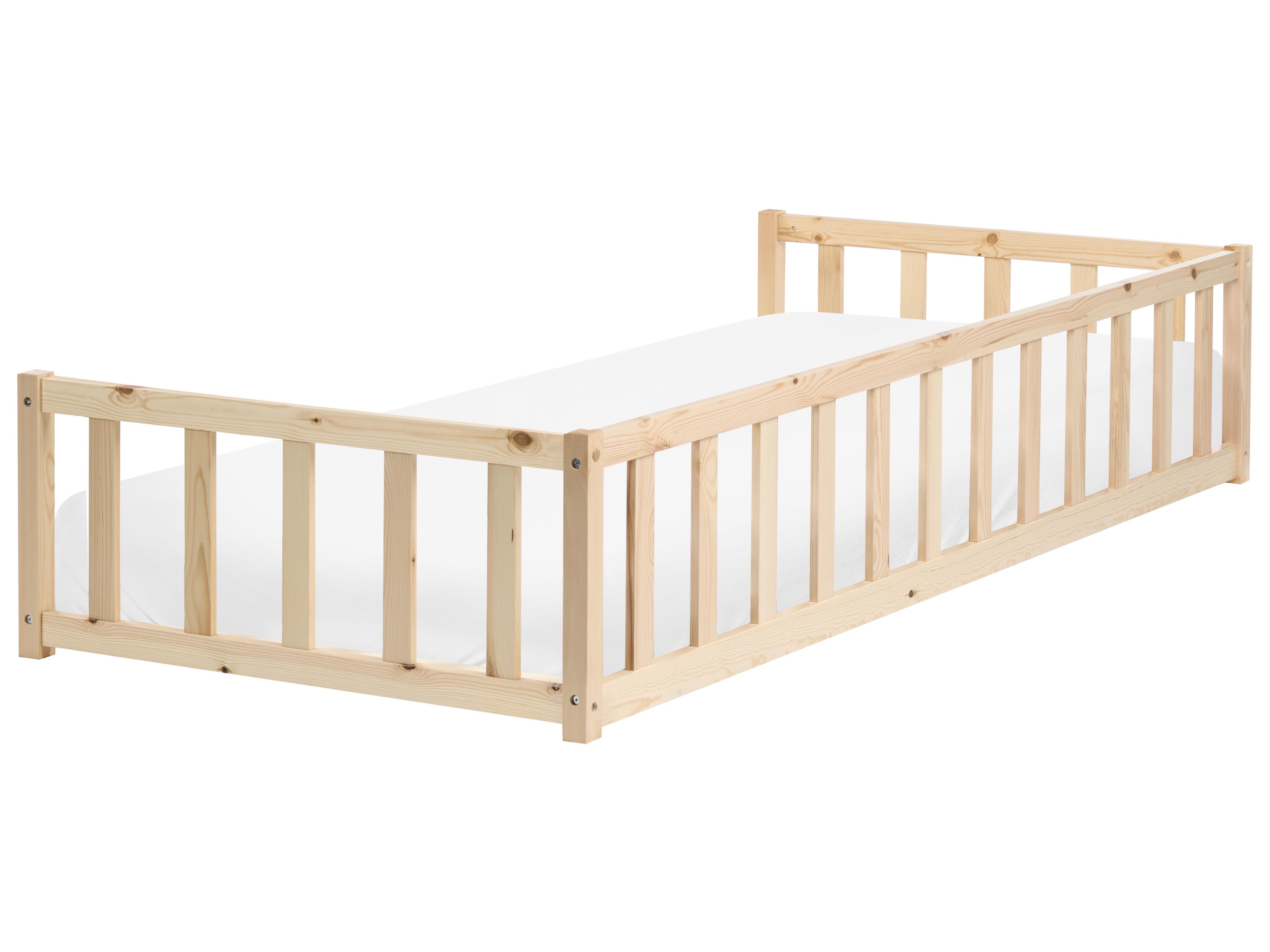 Kinderbed Dennenhout AURIBEAU 90 x 200 cm Lichtbruin