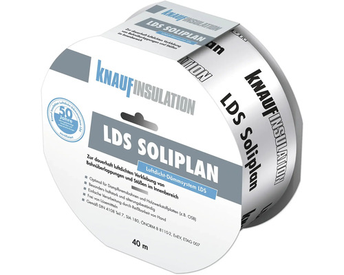 Knauf Isolatiefolie plakband LDS SOLIPLAN voor binnengebruik 40 m x 60 mm