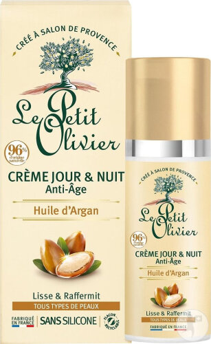 Le Petit Olivier Crème Jour Et Nuit Anti-Âge Huile D'Argan 50ml