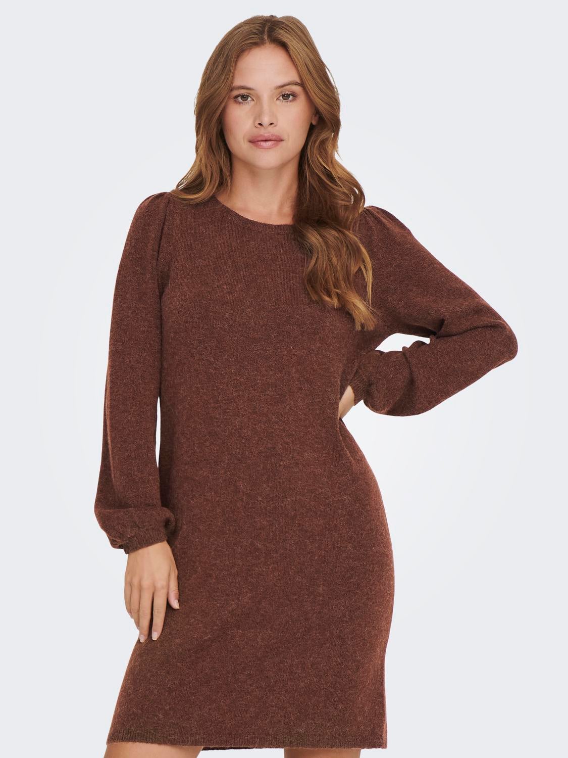 ONLRICA Langes Kleid Roasted Russet