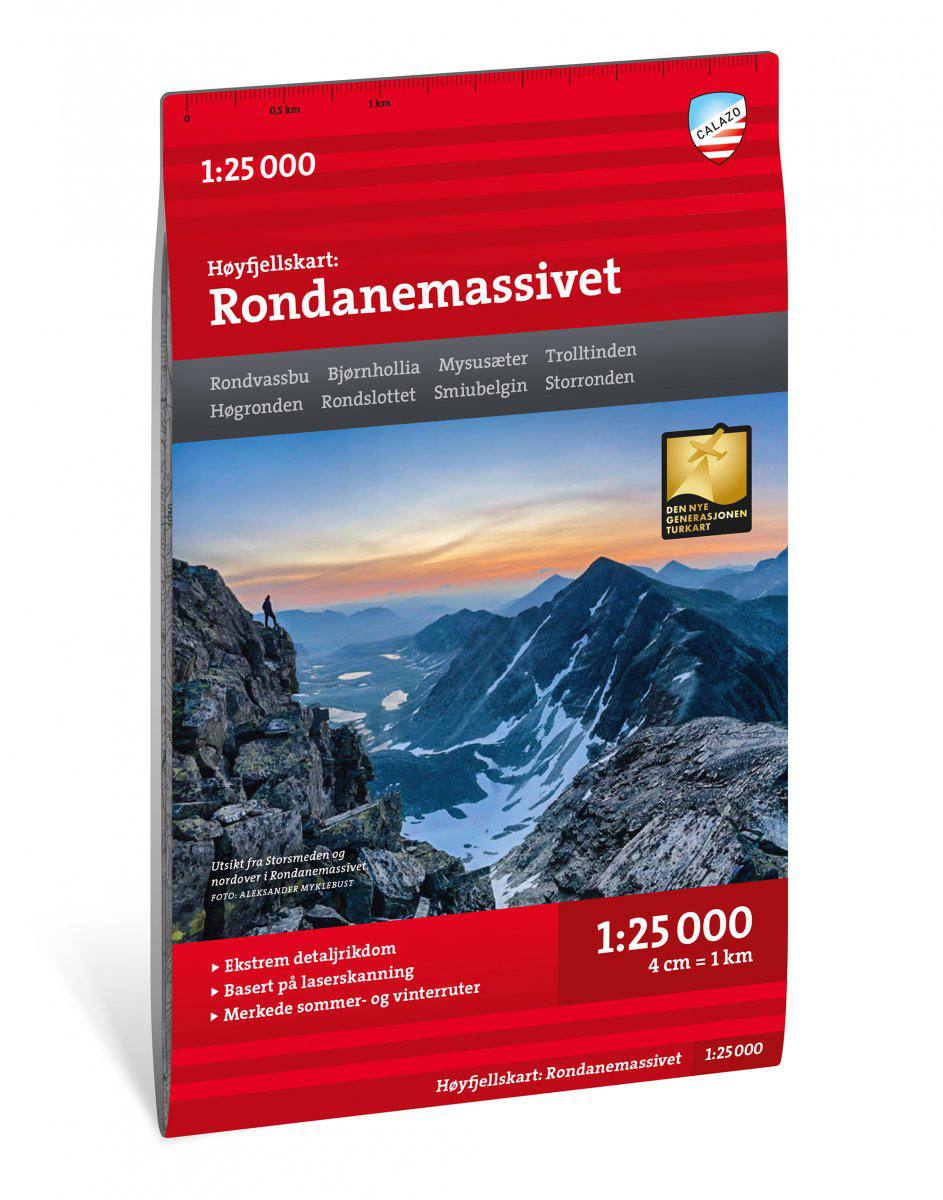 Calazo Høyfjellskart Rondanemassivet