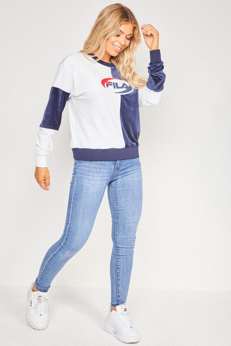 Sweat bleu/blanc Alejandra Fila / 684440