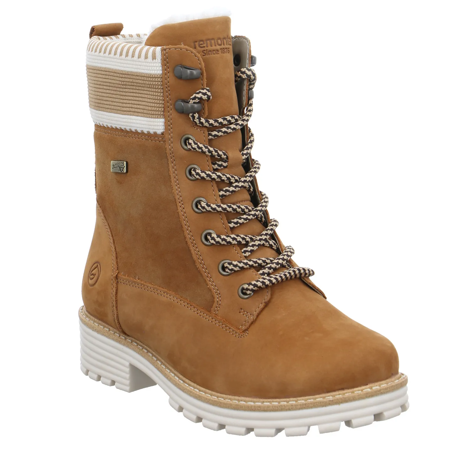 REMONTE Boot Cognac Leder  mit TEX Membrane