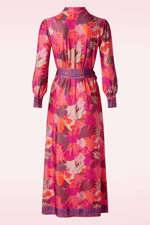 K-Design Paula polo maxi jurk in roze