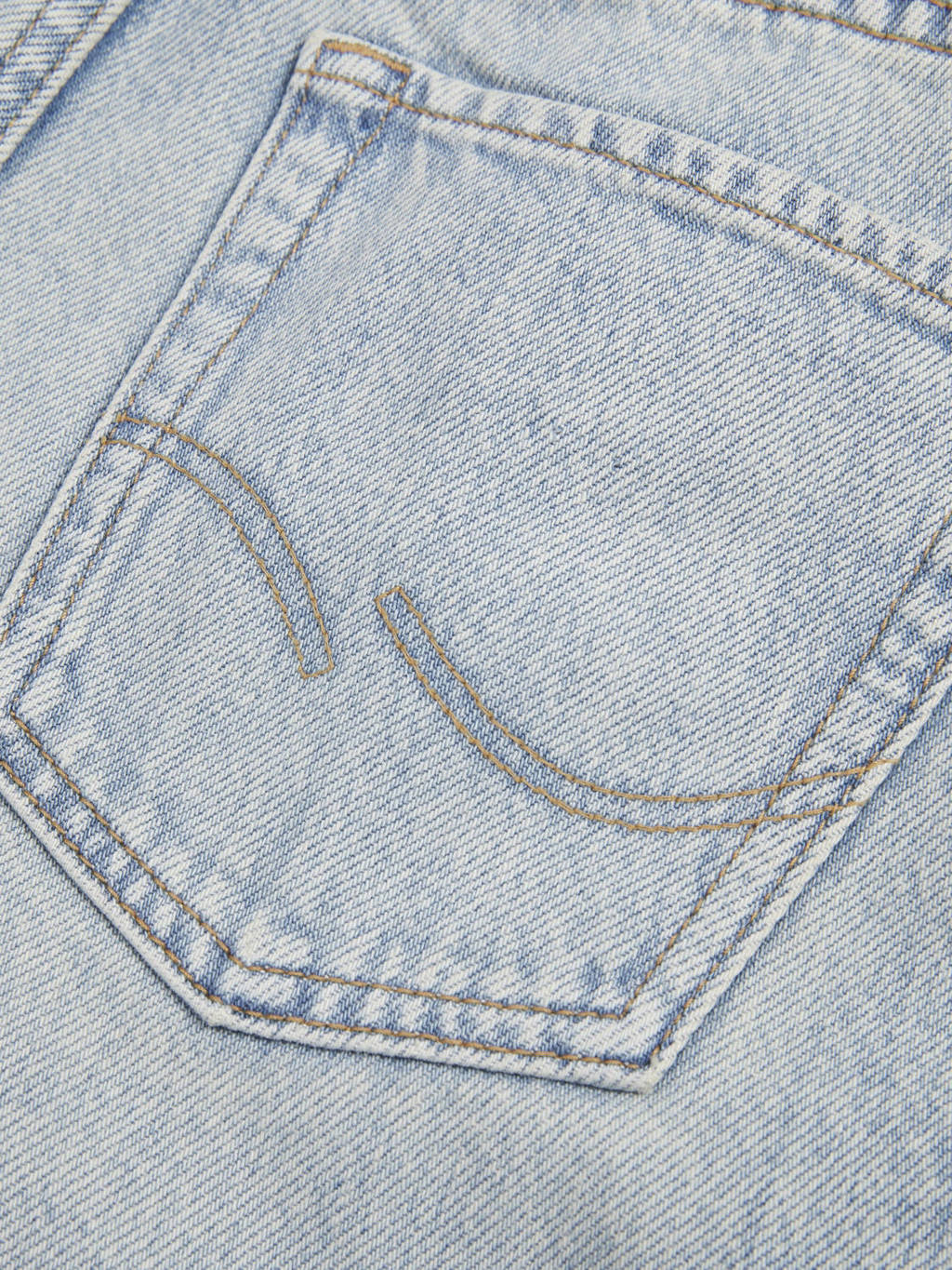 JACK & JONES loose fit jeans JJICHRIS JJORIGINAL light blue denim